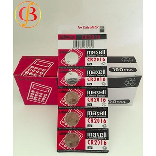 Combo 5 viên pin cr2016 maxell lithium 3v