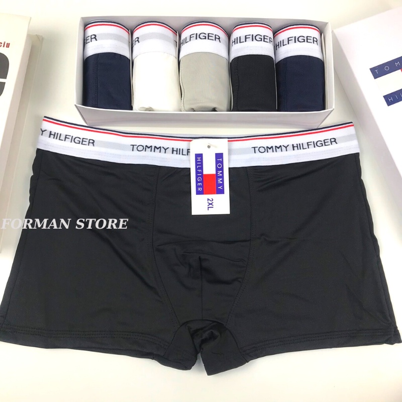 Hộp 5 Quần Lót Nam Boxer Thun Lạnh , Quần Sịp Đùi Nam Thoáng Mát Thấm Hút Mồ Hôi - FORMAN STORE