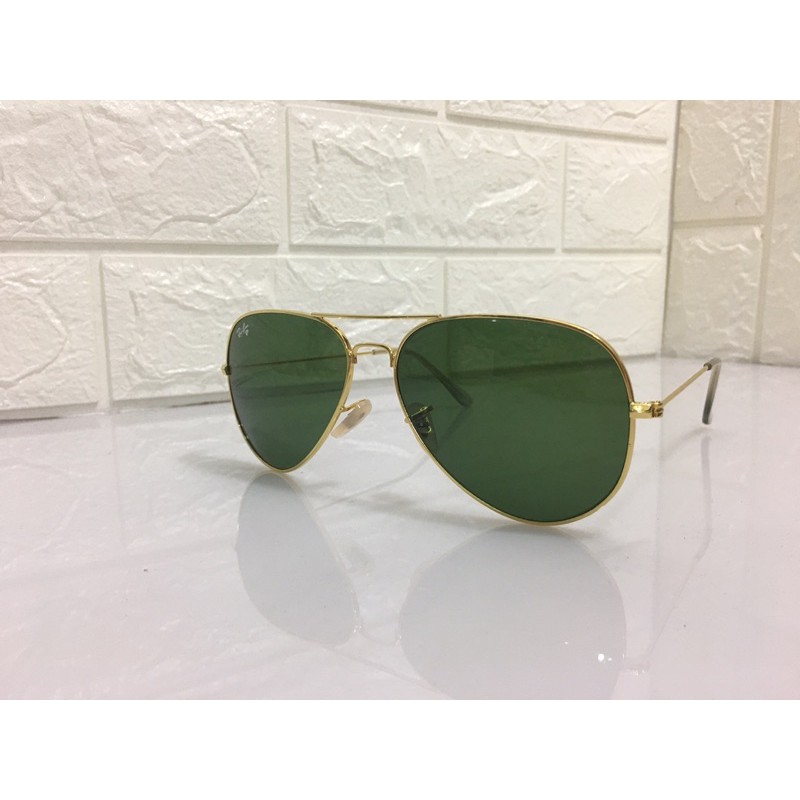 Kính mát Nam RayBan tròng cường lực tặng bao đựng kính ( Tròng xanh-Gọng vàng) | BigBuy360 - bigbuy360.vn