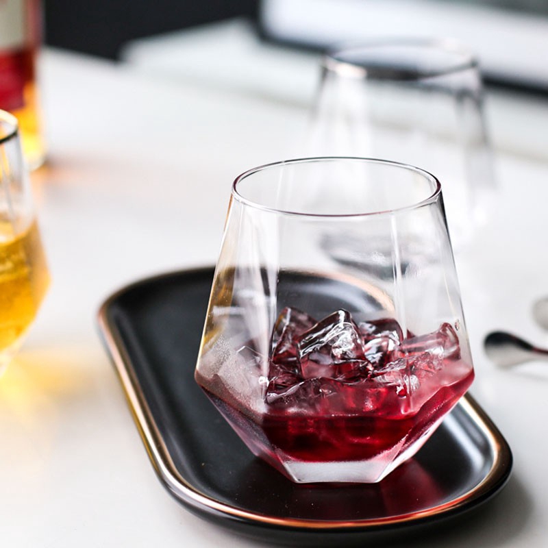 SWEEJAR Cốc thủy tinh kiểu dáng hình học độc đáo