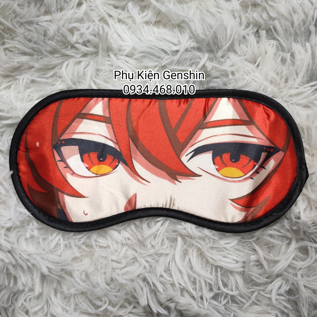 Bịt mắt ngủ Genshin Impact có kèm gel massage thư giãn