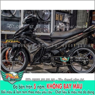 Tem rời exciter 135 lc xám đen , xe đen -1