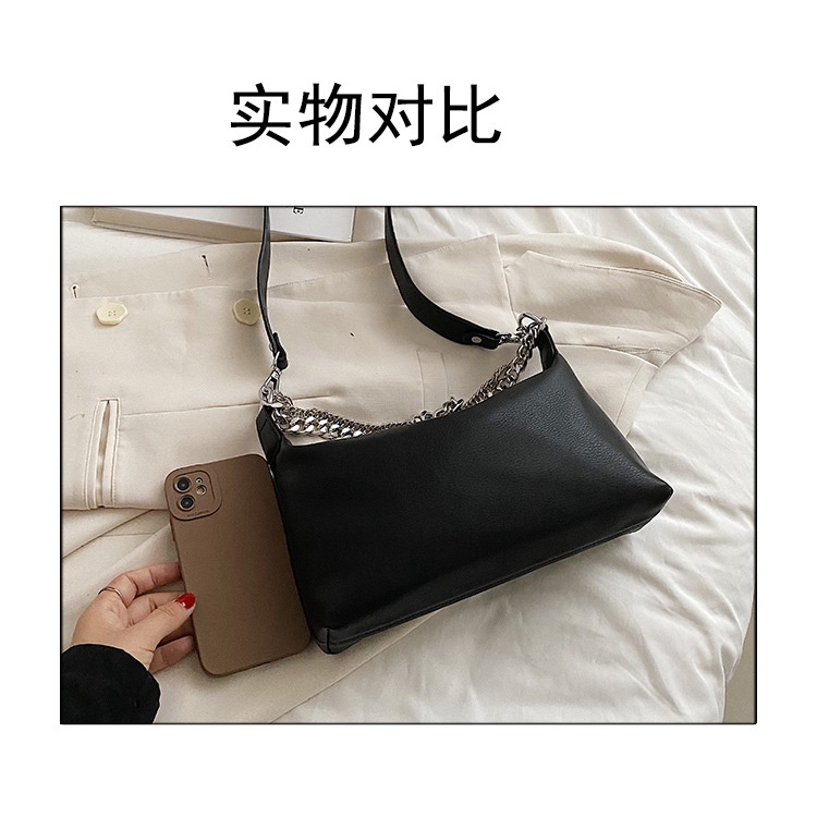 Túi Đeo JASMIN NOIR Chéo Da PU Phối Dây Xích Thời Trang Nữ