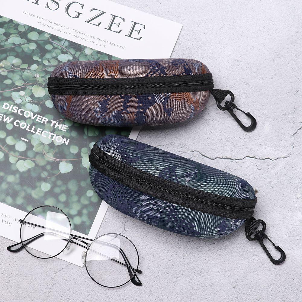 Hộp Đựng Mắt Kính Có Khóa Kéo Phong Cách Vintage Giá Đỡ