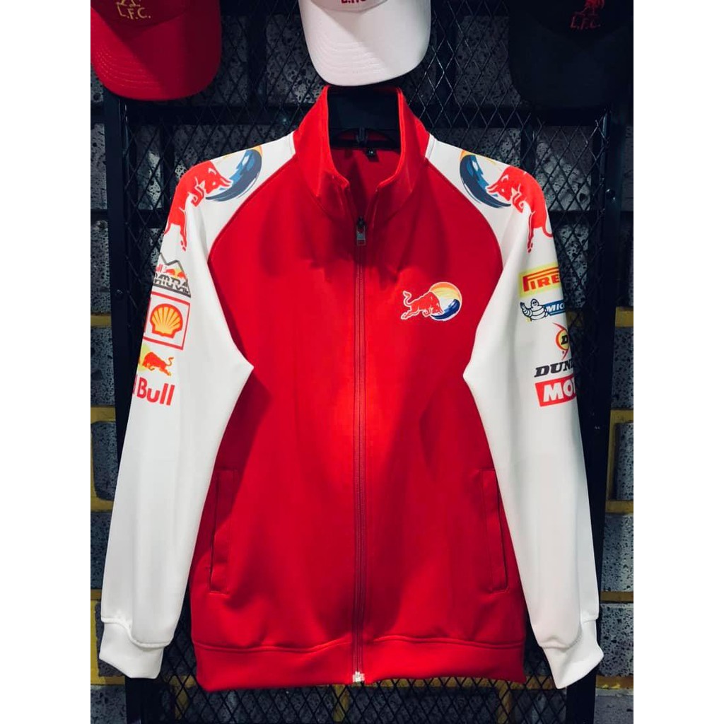 Áo Khoác Thể Thao RedBull Đỏ Tay Trắng Cao Cấp | BigBuy360 - bigbuy360.vn