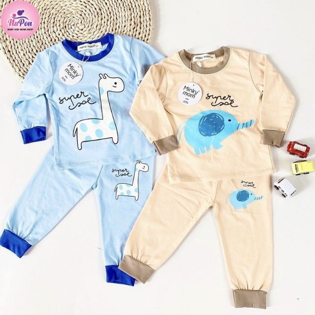 [YÊU LIỀN] Bộ quần áo dài tay cho bé họa tiết đáng yêu, mẹ nào cũng xiêu, bộ minky mom mềm mịn rất thân quen với bé.