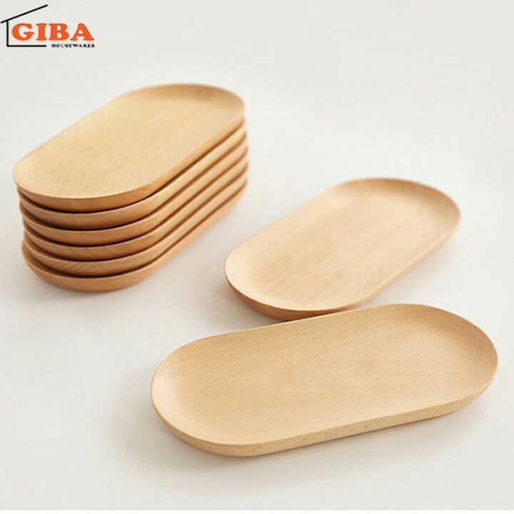 Dĩa gỗ nhiều kiểu, khay gỗ nhỏ - GIBA