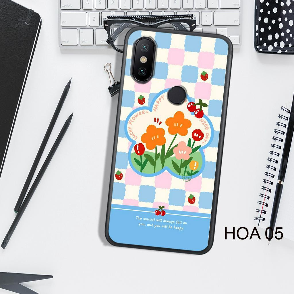 Ốp Lưng  XIAOMI MI 6X/MI A2 - MI A2 LITE - REDMI S2 - REDMI 6 PRO , In Hình HOA, Màu Sắc Bắt Mắt.