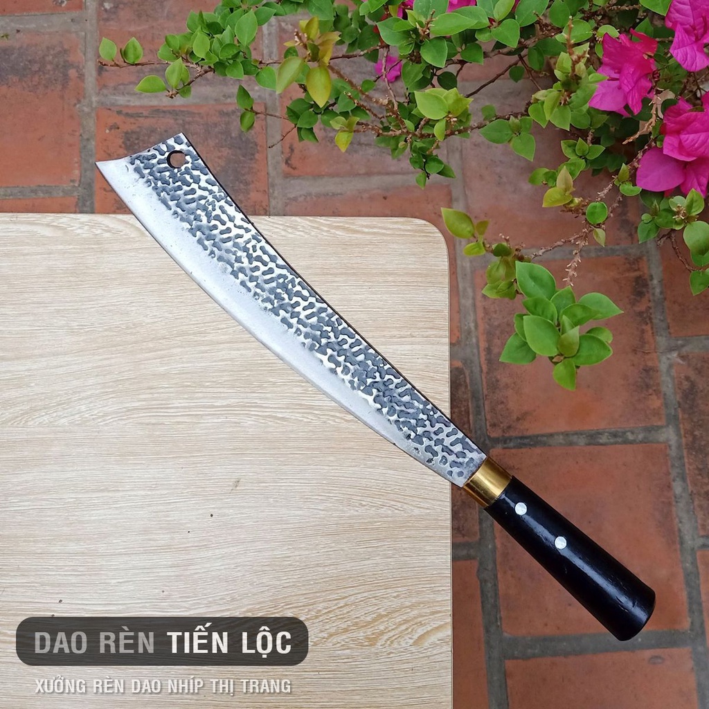 Combo 2 Dao Chặt Thép Nhíp Ô Tô Cao Cấp - Dập Vân 2 Mặt