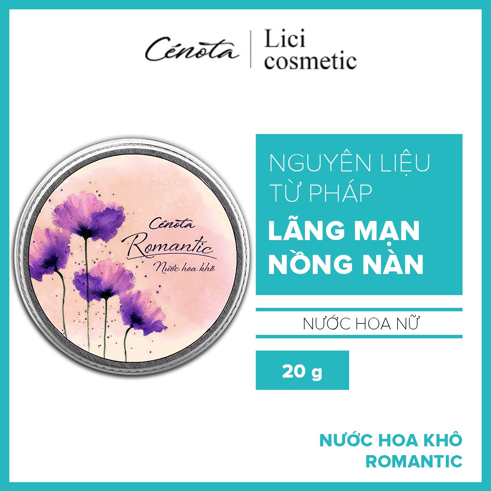 Nước hoa khô Cenota Romantic, nước hoa khô chính hãng cao cấp