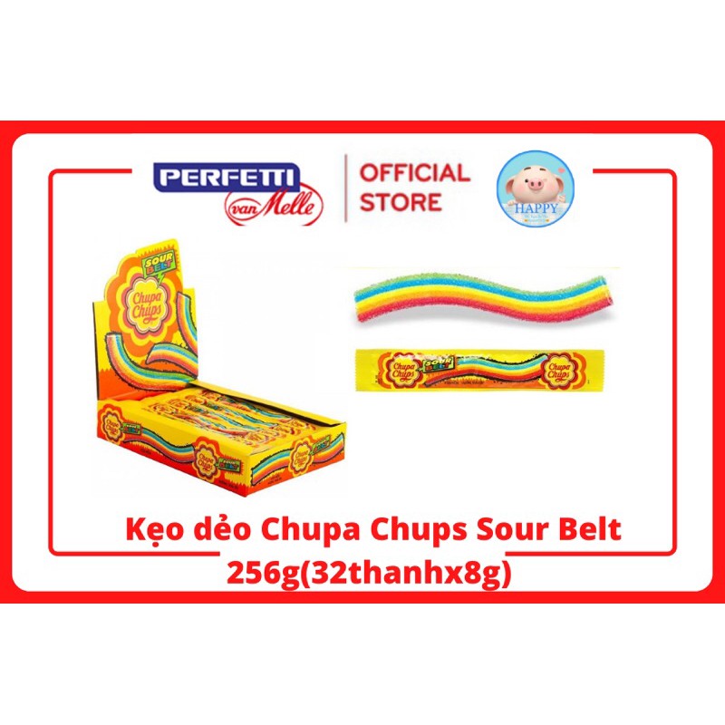 Kẹo dẻo cầu vồng Chupa Chups Sour Belt 8g