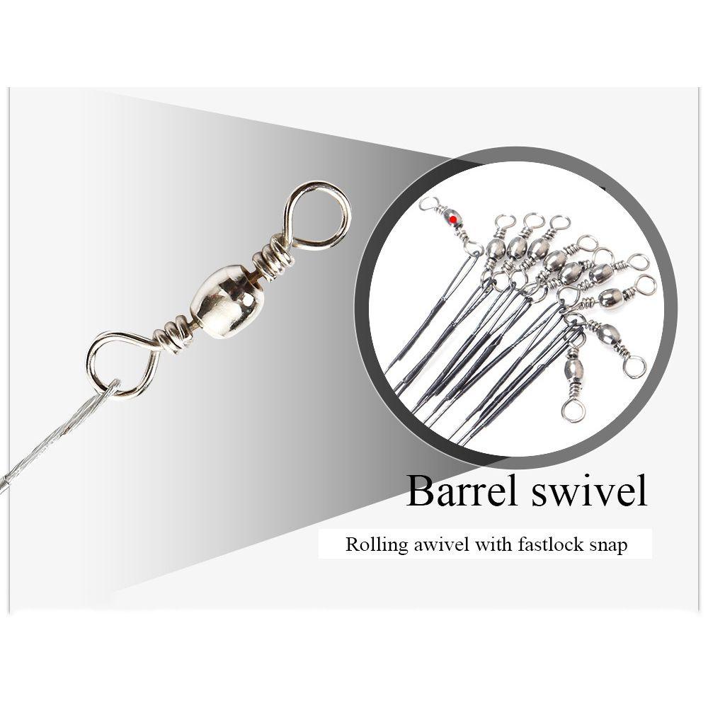 MYRONGVN Set 10 Dây Thép Móc Mồi Câu Cá An Toàn