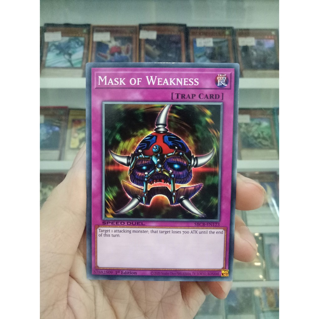 Thẻ Bài Lẻ YugiOh! Mã SBCB-EN123 - Mask of Weakness - Common - 1st Edition