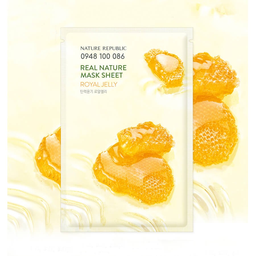 5 miếng mặt nạ giấy mật ong Nature Republic Real Nature Sheet Mask (NR)