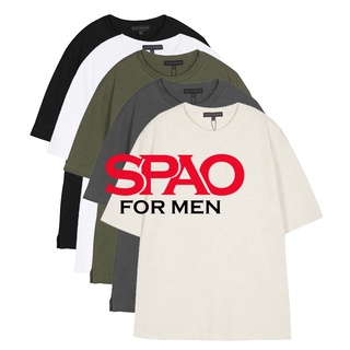 Áo Thun Trơn Tay Lỡ Dòng Cao Cấp (Premium) SPAO 100% Cotton Xước Thoáng Mát Mềm Mại
