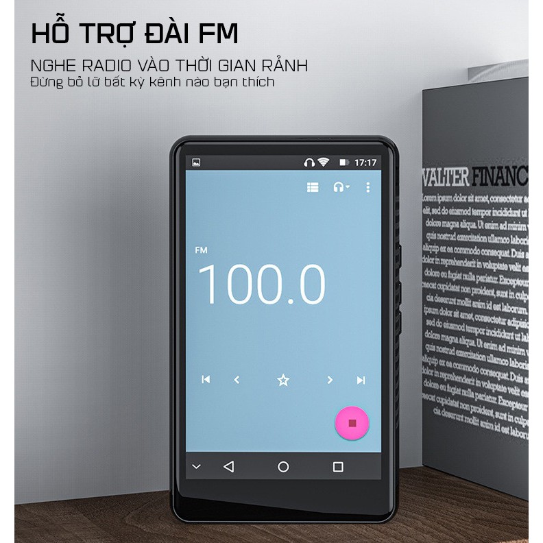 Máy Nghe Nhạc Android MP4 Cảm Ứng 4.0 Inch Kết Nối Bluetooth WiFi Ruizu H6 - Hàng Chính Hãng