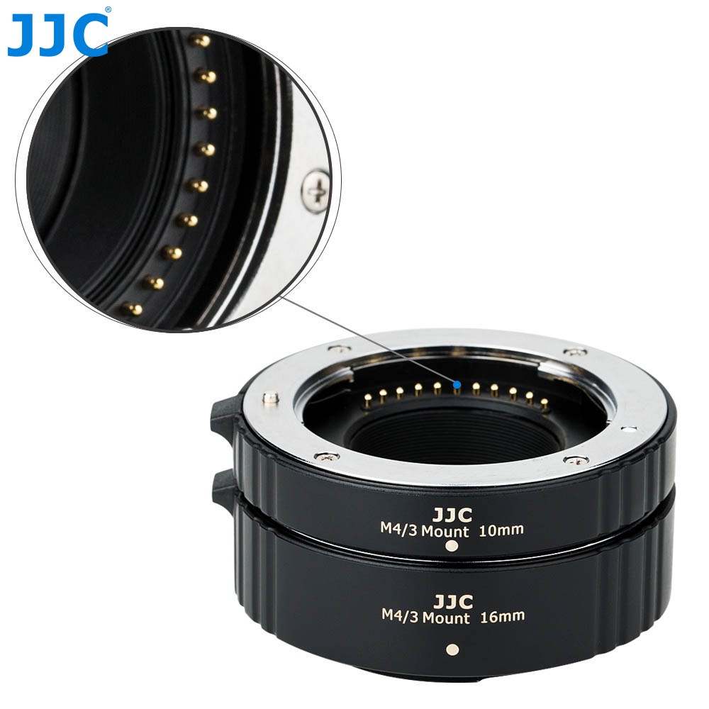 JJC M4/3 Bộ ống mở rộng Micro 4/3 cho Máy ảnh Olympus OM-D E-M10 E-M5 E-M1 Mark IV III II Lumix GX85 GX9 GX8 GX7 GH6 GH5 GH5S S5M2 S5II S5IIx S1 R  G10 G9 G8 G7 G6 G80 G85 G90 G95 G100 G110
