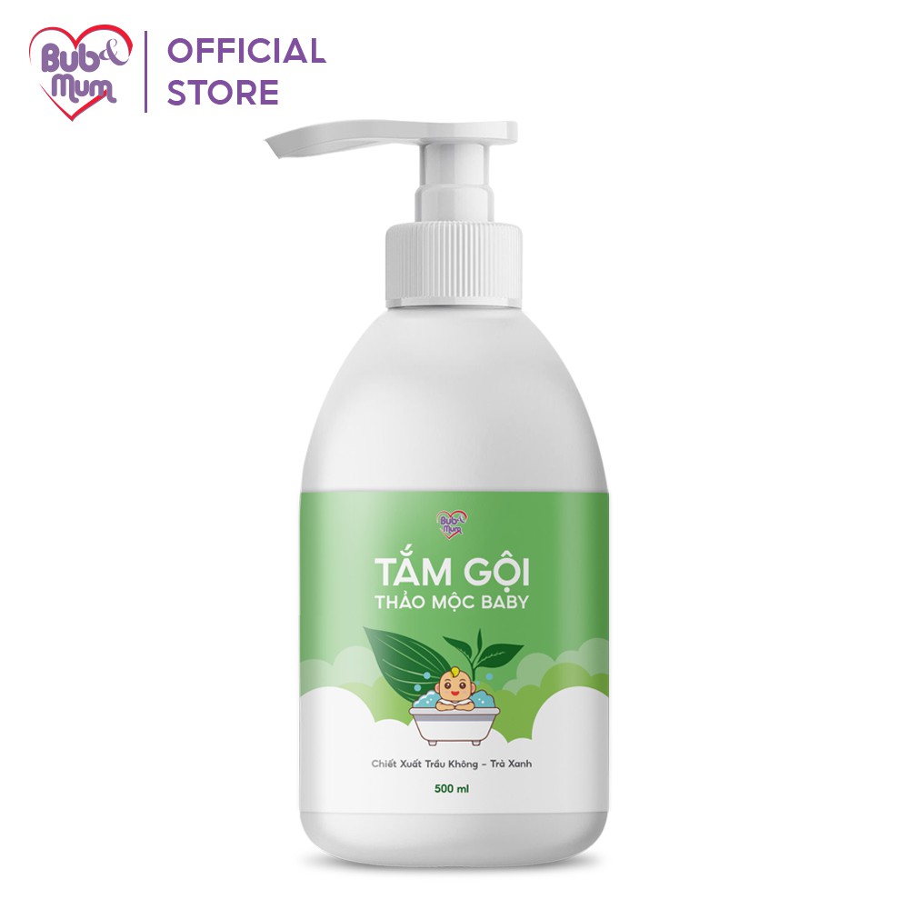 Sữa tắm gội trẻ em chiết xuất trầu không và tính chất trà xanh 500ml Julyhouse