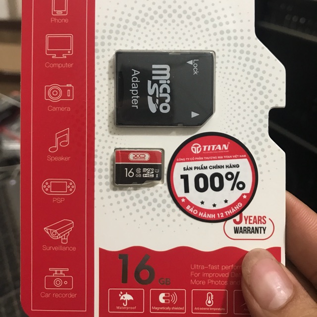 Thẻ nhớ 16GB XO hàng chính hãng 100%