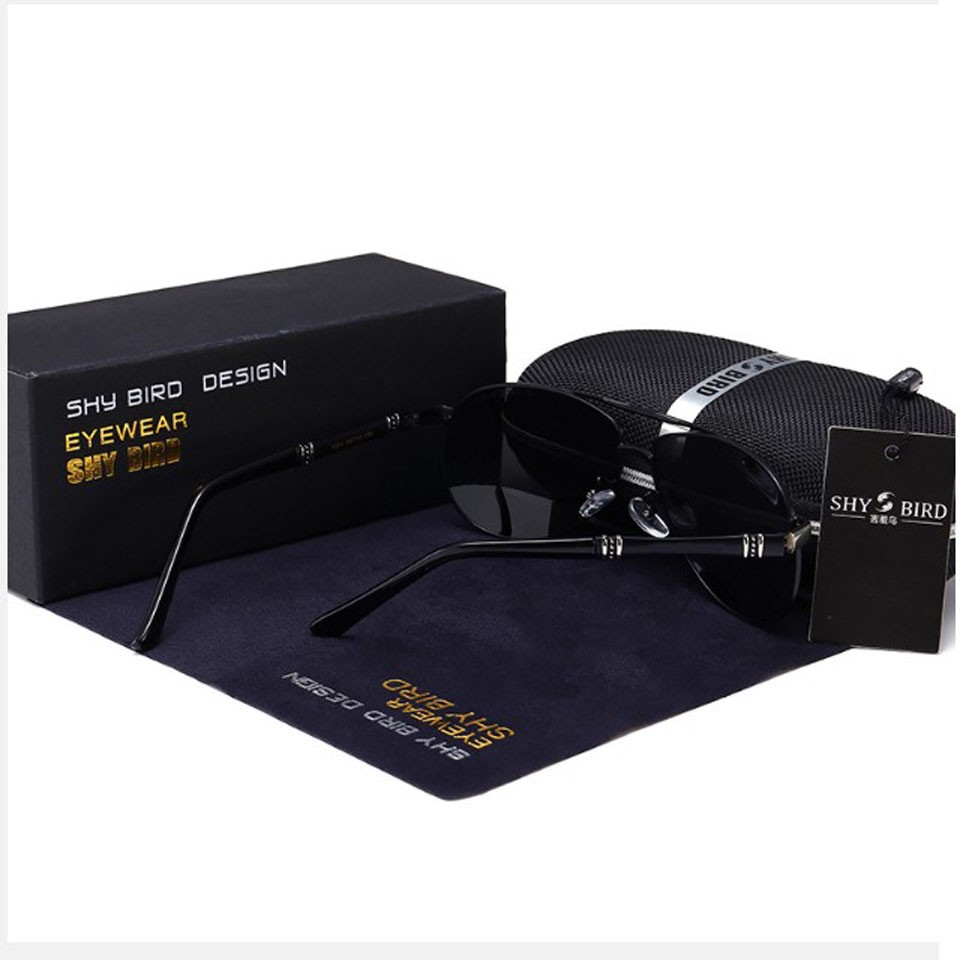 Mắt kính nam Shy Bird Kính phi công Kính mát nam cao cấp