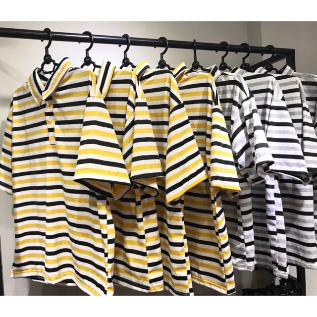 COMBO 3 ÁO POLO SỌC UNISEX HÀN QUỐC [ĐƯỢC CHỌN MÀU VÀ SIZE] [ẢNH CLIP THẬT]