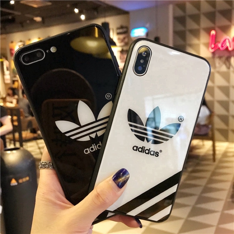 Ốp lưng iphone logo Adjdas lưng cứng nhám viền đen 5/5s/6/6plus/6s/6splus/7/7plus/8/8plus/x/xr/xs/11/12/pro/max/plus