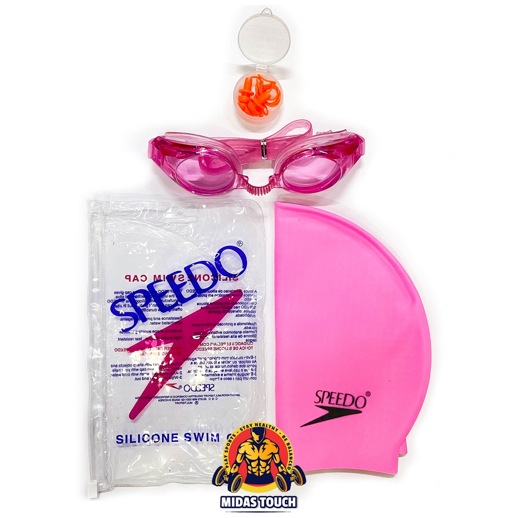 Combo Kính Bơi BALANCE Trẻ Em và Nón Bơi Chất Liệu Silicone Co Giãn Tốt Thoải Mái Form Ôm