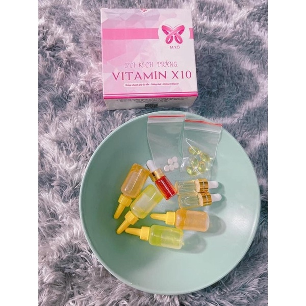 [Chính Hãng] Set Kích Trắng Vitamin X10 Myô