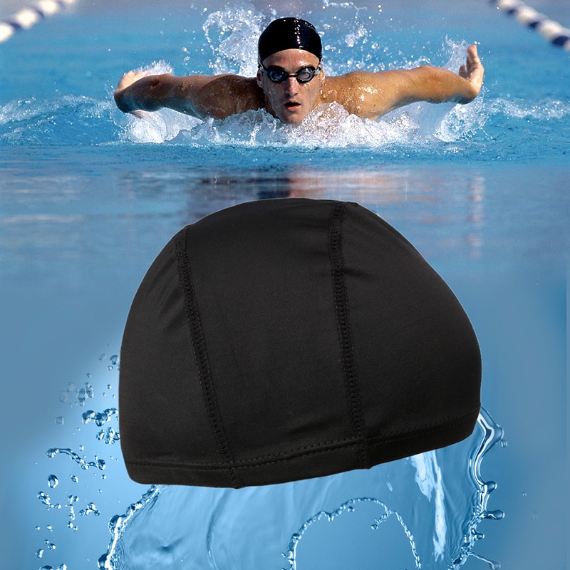 Mũ Bơi Polyester Linh Hoạt Bền Bỉ Cho Nam Nữ