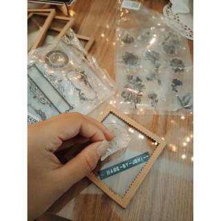 Cán dấu thủy tinh con dấu silicon clear stamp