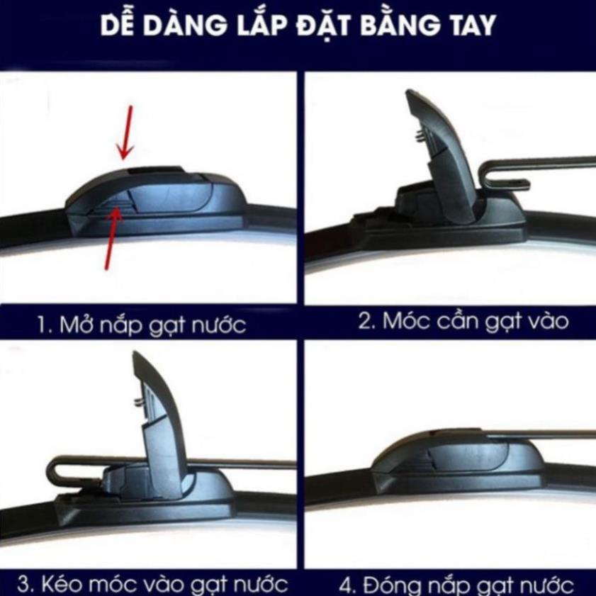 Gạt mưa ô tô chính hãng bosch chất liệu cao su mềm tự nhiên