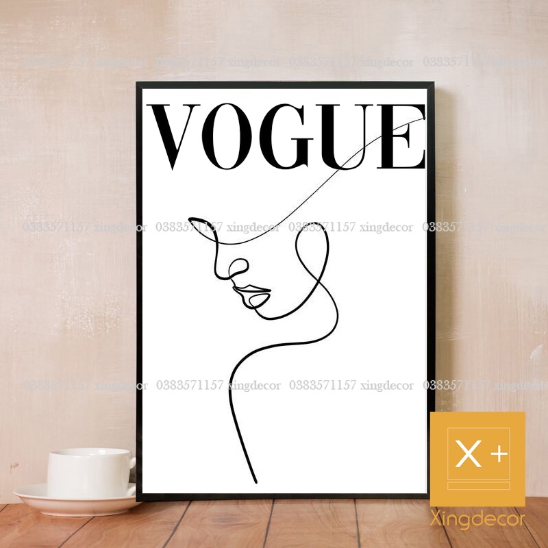 Tranh Logo các hãng thời trang, decor shop thời trang, tranh Xinhdecor có móc treo tặng kèm.