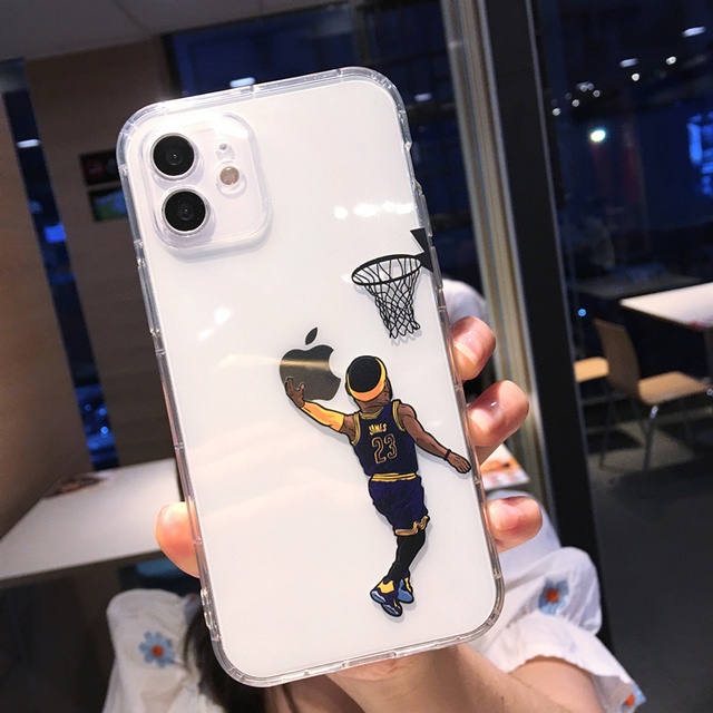 Ốp Điện Thoại Họa Tiết Cầu Thủ Bóng Rổ Cho iPhone 13 / 12 / 11 / XS / XR / X / 8 / 7 / SE | Ốp Điện Thoại Cho Mini / Plus / Pro / Pro Max