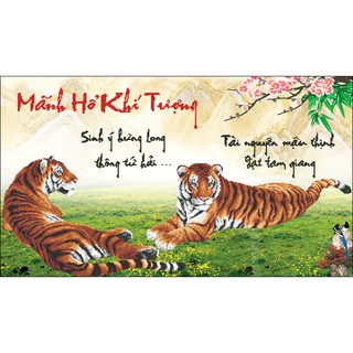 Tranh thêu chữ thập manh ho khi tuong 3