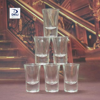 Bộ 6 chén uống rượu thuỷ tinh lừa thị giác