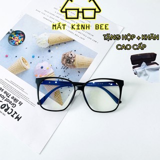 Mắt kính giả cận gọng nhựa dẻo nhiều màu đẹp BEE1472 tặng hộp + khăn