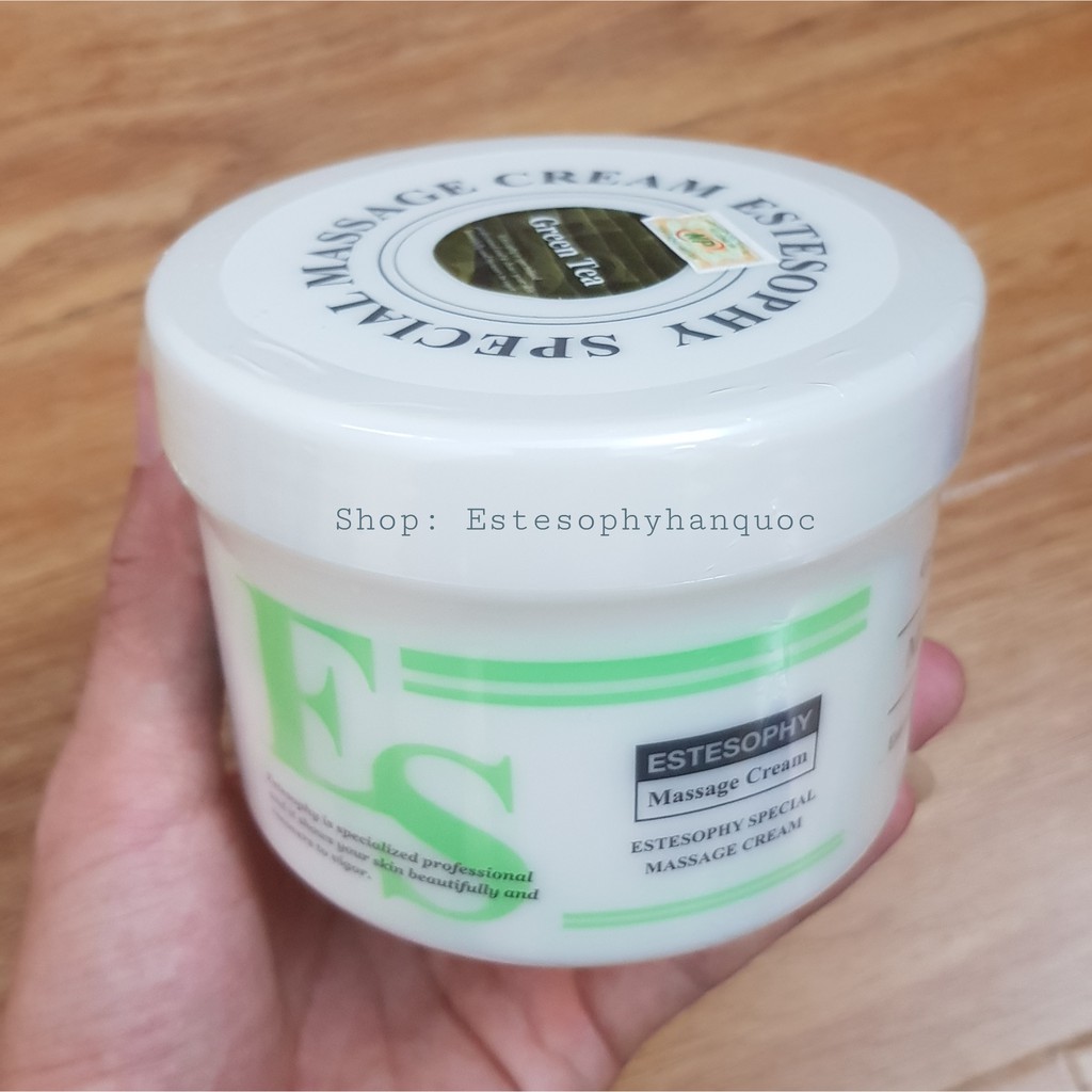 [Chính hãng] Kem massage trà xanh Estesophy 450g