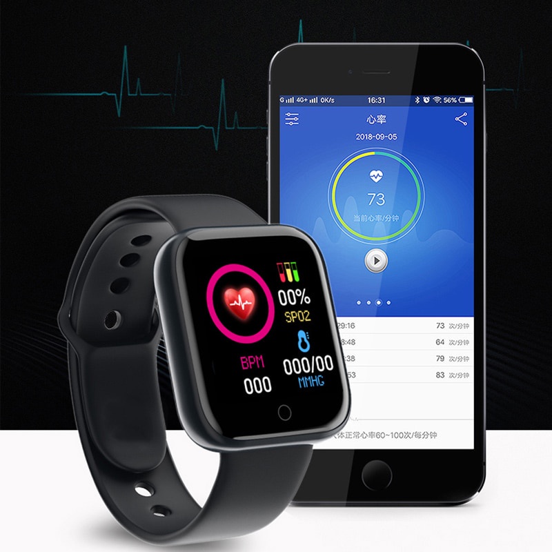 Đồng Hồ Thông Minh D20 2021 Theo Dõi Sức Khỏe Kết Nối Bluetooth Cho Xiaomi Android Apple