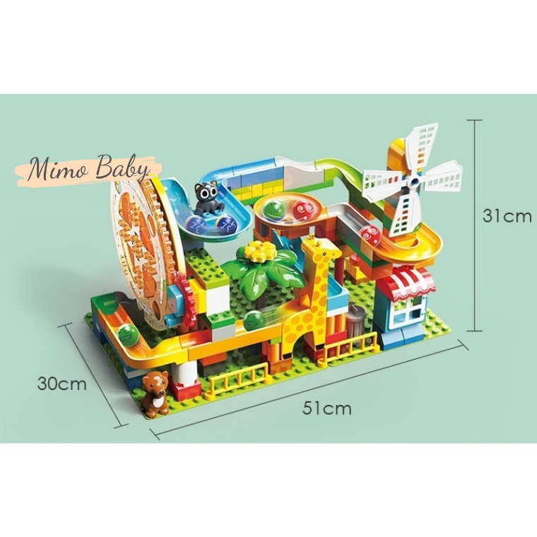 Bộ xếp hình LeGo cao cấp,  đồ chơi lắp ghép cho bé Mimo Baby