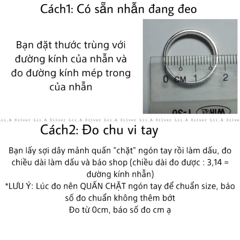 Nhẫn xoắn Bạc nguyên chất s99 Lii.A Silver