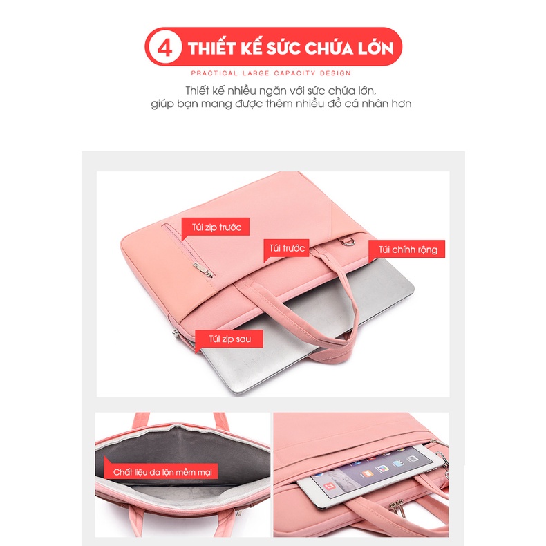 Cặp đựng laptop GuBag cho nữ, có dây đeo chéo tiện lợi, cặp văn phòng, công sở cao cấp, đựng laptop, macbook