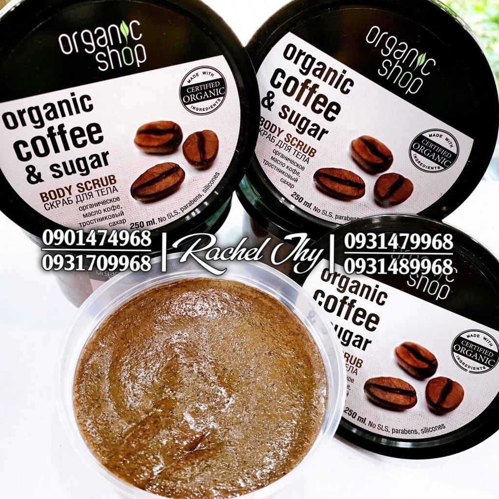 Tẩy Tế Bào Chết Organic Shop Organic Coffee &amp; Sugar Body Scrub (250ml)