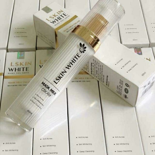 Ủ Trắng da kén tằm LSKIN WHITE Trắng hồng mặt