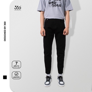 Quần jeans nam local brand 360 BOUTIQUE màu đen - QJDTK215