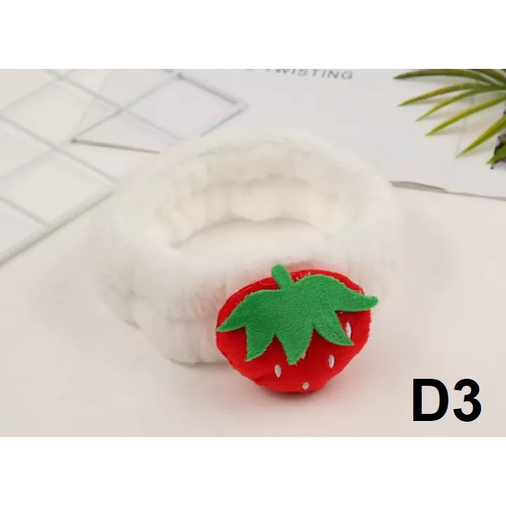 Băng đô Trái Dâu 🍓 xinh xinh, Băng đô Trái Dâu 3D vải nhung mềm mịn Cao Cấp | BigBuy360 - bigbuy360.vn