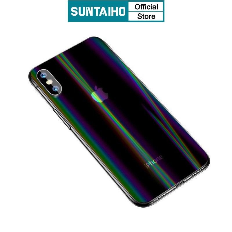 Miếng Dán Mặt Lưng Điện Thoại Suntaiho Màu Gradient Cho iP12 mini 11 Pro Max X Xs Max XR 8 7 Plus SE 2020 6 6s Plus