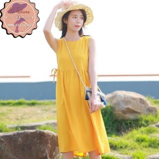 Đầm sát nách dáng suông rộng