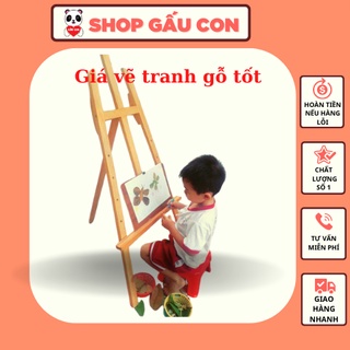 Giá vẽ tranh gỗ gấp gọn mini, giá đỡ tranh, kệ trưng hình mẫu, kệ trưng menu, hình cưới