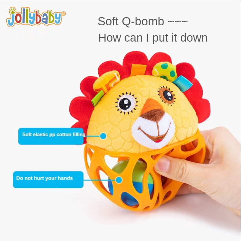 Đồ chơi JOLLYBABY kiểu quả bóng cầm nắm luyện tập cảm giác dành cho em bé