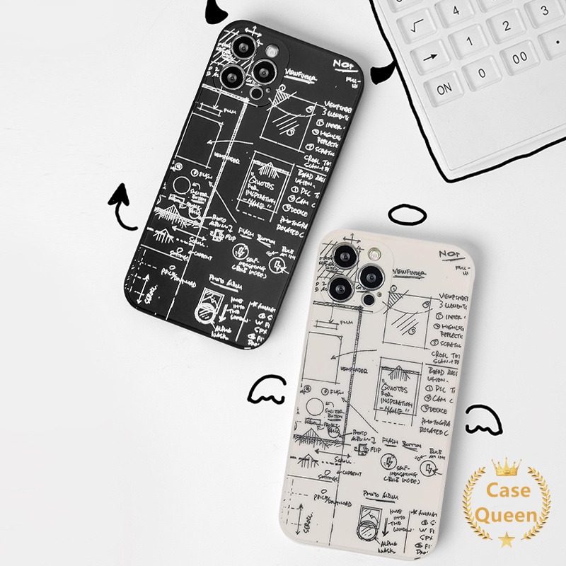 Ốp điện thoại TPU mềm hình toán học cho Samsung A13 53 A03 A33 A51 A71 A72 A50